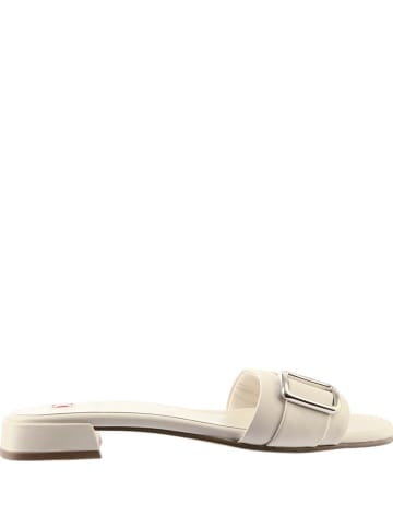 Högl Leder-Pantoletten "Eila" in Creme