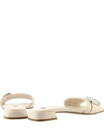 Högl Leder-Pantoletten "Eila" in Creme