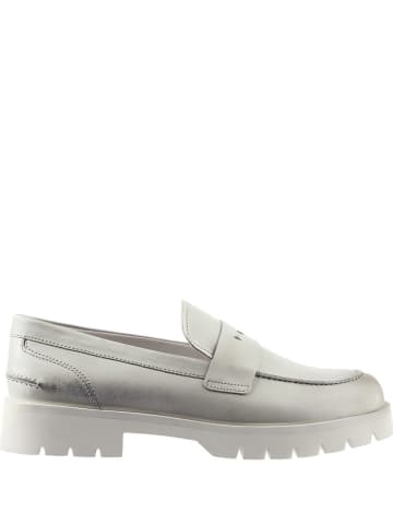 Högl Leren mocassins "Bailey" zilverkleurig