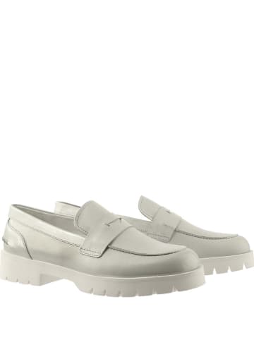 Högl Leren mocassins "Bailey" zilverkleurig