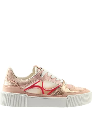 Högl Leren sneakers "Frankie" crème/lichtroze/goudkleurig