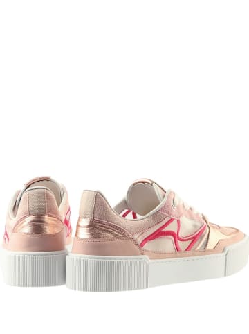 Högl Leren sneakers "Frankie" crème/lichtroze/goudkleurig