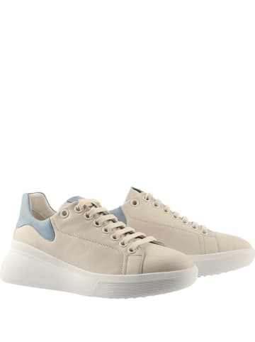 Högl Skórzane sneakersy "Wave" w kolorze kremowo-błękitnym