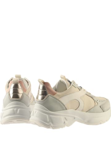 Högl Leren sneakers "Faith" beige/goudkleurig