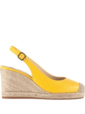 Högl Leren sleehaksandalen "Summer" geel