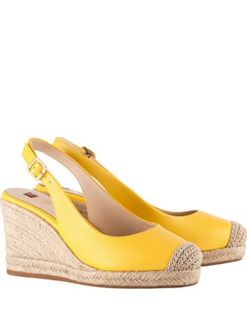 Högl Leren sleehaksandalen "Summer" geel