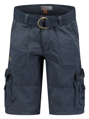 Geographical Norway Bermudy "Perou" w kolorze granatowym
