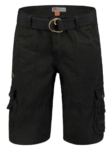 Geographical Norway Cargobermudas "Perou" in Schwarz