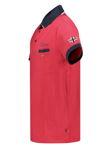 Geographical Norway Koszulka polo "Kingdom" w kolorze czerwonym
