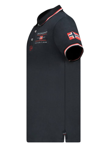 Geographical Norway Koszulka polo "Konbustyble" w kolorze czarnym