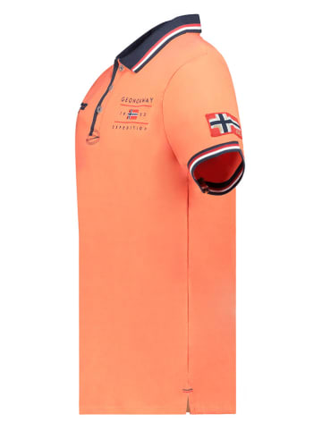 Geographical Norway Koszulka polo "Konbustyble" w kolorze pomarańczowym