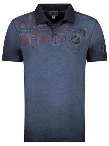 Geographical Norway Koszulka polo "Kimac" w kolorze granatowym