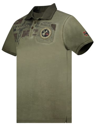 Geographical Norway Koszulka polo "Kimac" w kolorze khaki