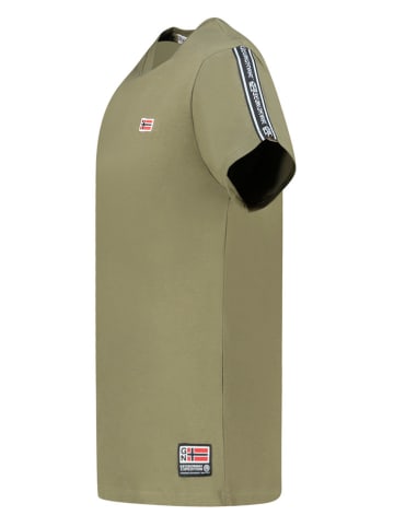 Geographical Norway Koszulka "Javender" w kolorze khaki