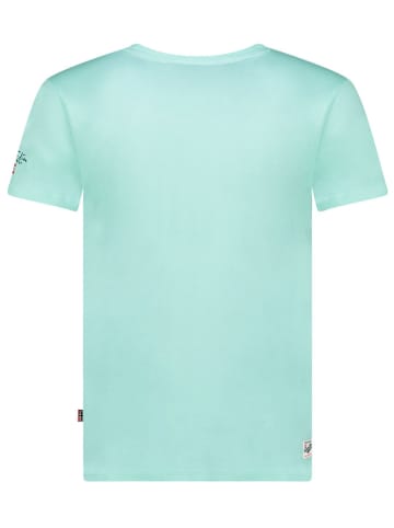 Geographical Norway Koszulka "Jpalm" w kolorze turkusowym