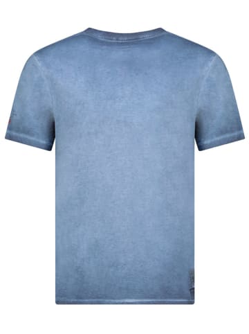 Geographical Norway Shirt "Jorick" in Blau
