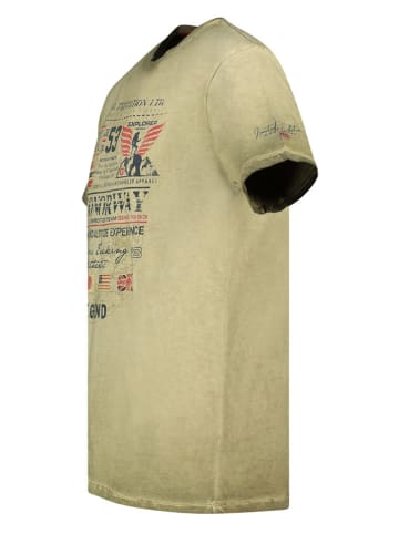 Geographical Norway Koszulka "Jorick" w kolorze khaki