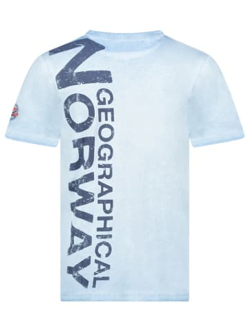 Geographical Norway Shirt "Jotz" in Hellblau