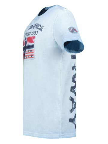 Geographical Norway Shirt "Jotz" in Hellblau