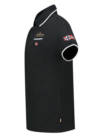 Geographical Norway Poloshirt "Kara" in Schwarz
