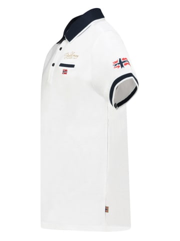 Geographical Norway Koszulka polo "Kara" w kolorze białym