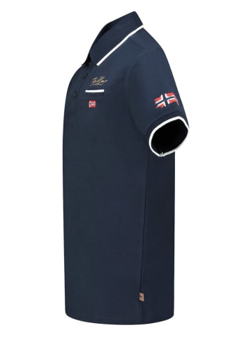 Geographical Norway Koszulka polo "Kara" w kolorze granatowym