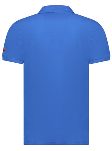 Geographical Norway Koszulka polo "Koffroy" w kolorze niebieskim