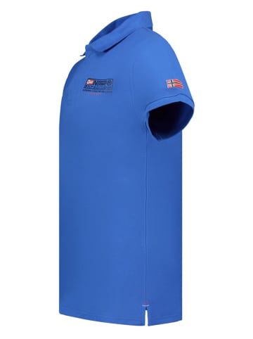 Geographical Norway Koszulka polo "Koffroy" w kolorze niebieskim