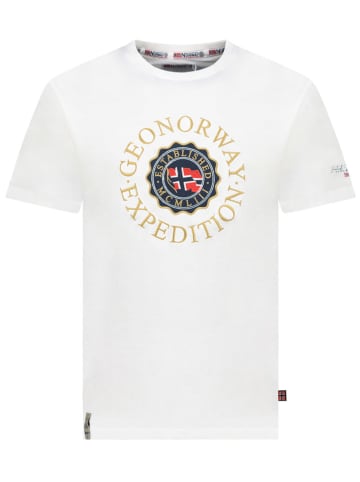 Geographical Norway Koszulka "Joe" w kolorze białym