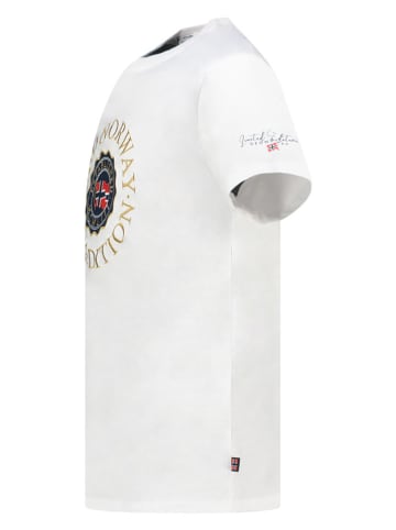 Geographical Norway Koszulka "Joe" w kolorze białym