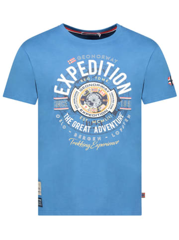Geographical Norway Shirt "Jaldemar" in Blau