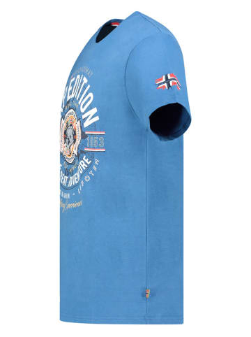 Geographical Norway Shirt "Jaldemar" in Blau