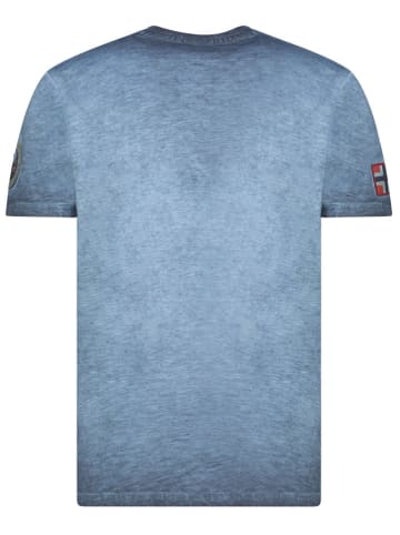 Geographical Norway Koszulka "Jimdo" w kolorze niebieskim