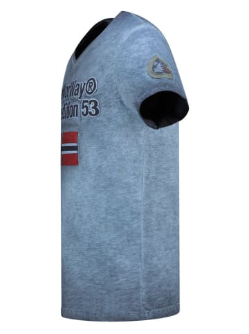 Geographical Norway Koszulka "Jimdo" w kolorze niebieskim