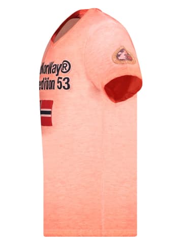 Geographical Norway Koszulka "Jimdo" w kolorze pomarańczowym
