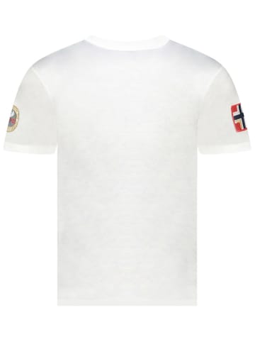 Geographical Norway Koszulka "Jimdo" w kolorze białym