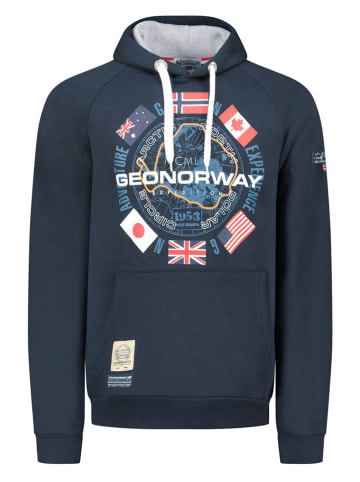 Geographical Norway Hoodie "Girkel" in Dunkelblau