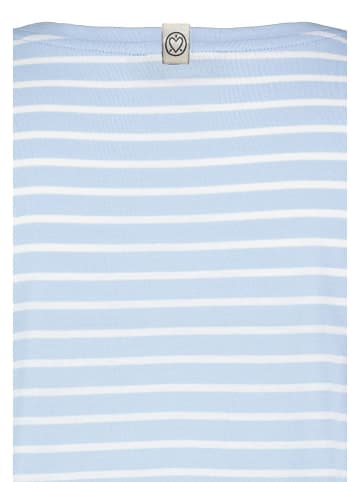 Sublevel Shirt in Hellblau/ Weiß