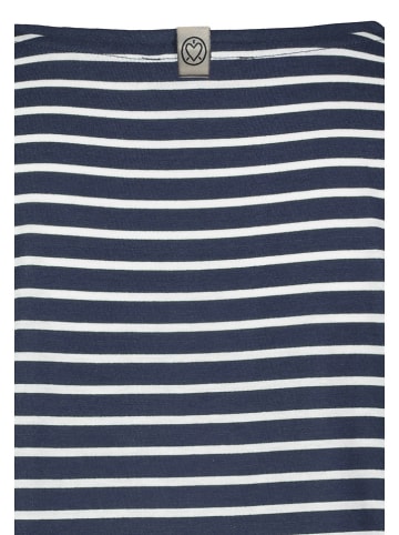 Sublevel Shirt in Dunkelblau/ Weiß