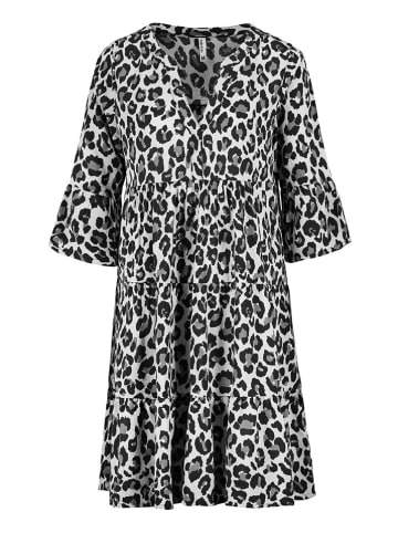Sublevel Kleid in Weiß/ Schwarz