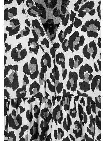 Sublevel Kleid in Weiß/ Schwarz