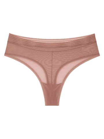 Triumph Stringi "Tempting Sheer" w kolorze beżowym