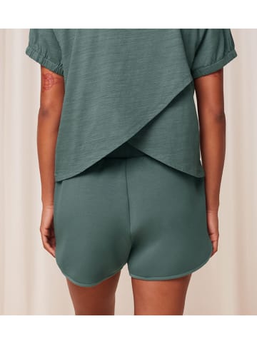 Triumph Pyjama-Shorts in Dunkelgrün