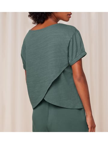 Triumph Pyjamashirt donkergroen