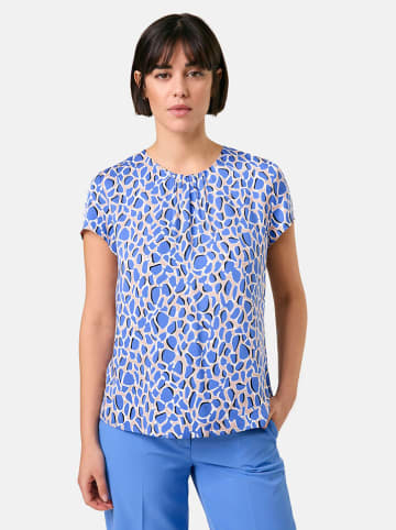 TAIFUN Bluse in Blau/ Beige