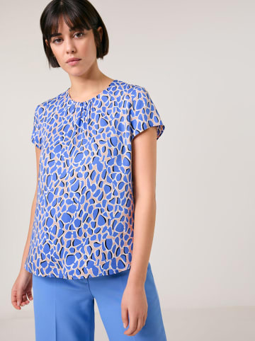 TAIFUN Bluse in Blau/ Beige