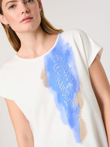 TAIFUN Shirt in Weiß/ Blau