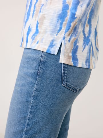 TAIFUN Shirt wit/beige/blauw
