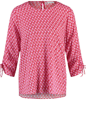 Gerry Weber Bluzka w kolorze czerwono-biało-jasnoróżowym