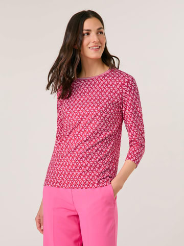 Gerry Weber Shirt in Rot/ Weiß/ Rosa